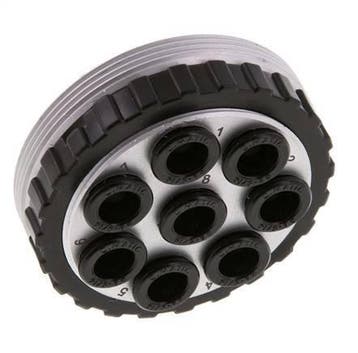 Prise Multi-couple POM 8x8 Mm Push-in Connexions Vide, Verzenden, Nieuw