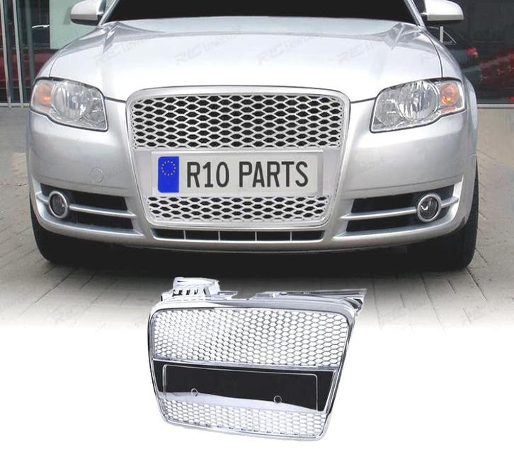 CALANDRE AUDI A4 B7 04-09 LOOK S LINE CHROMÉ, Autos : Pièces & Accessoires, Carrosserie & Tôlerie, Envoi