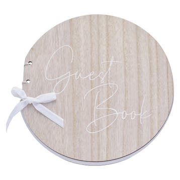 Bruiloft Gastenboek Rond 21cm, Verzenden