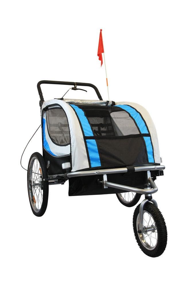 Fietskar kind | 2-zits Blauw | Nieuw | Scherpe Prijs, Autos : Divers, Remorques, Enlèvement ou Envoi