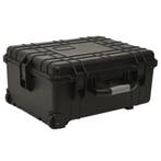 vidaXL Flightcase op wieltjes 58x45x27 cm PP zwart, Verzenden