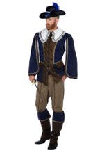 Musketier Kostuum Blauw Heren, Verzenden