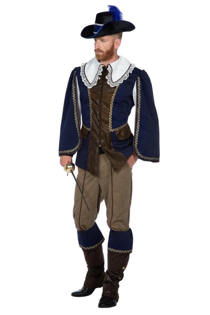 Musketier Kostuum Blauw Heren, Vêtements | Hommes, Costumes de carnaval & Vêtements de fête, Envoi