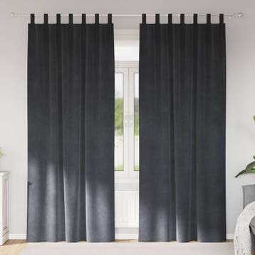 vidaXL Gordijnen 2 st Lichtgrijs 140 x 260 cm fluweel, Verzenden, Nieuw