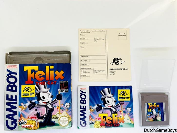 Gameboy Classic - Felix The Cat + Reg. Card - UKV, Games en Spelcomputers, Games | Nintendo Game Boy, Gebruikt, Verzenden