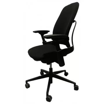 Steelcase Leap V2 Zwart, Huis en Inrichting, Bureaustoelen, Verzenden, Zwart, Zo goed als nieuw, Bureaustoel