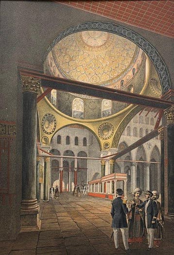 François-Edmond Paris (1806-1893) - Al-Aqsa Mosque Interior