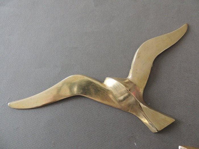 Décoration murale - France - A vintage trio of brass, Antiek en Kunst, Kunst | Designobjecten