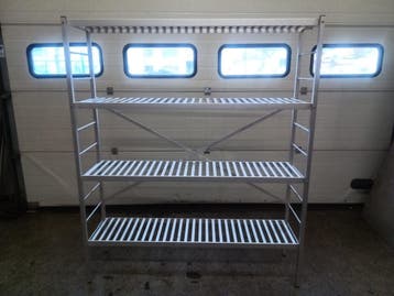 Koelcelrek - B150 x D40 x H178 cm, Nieuw