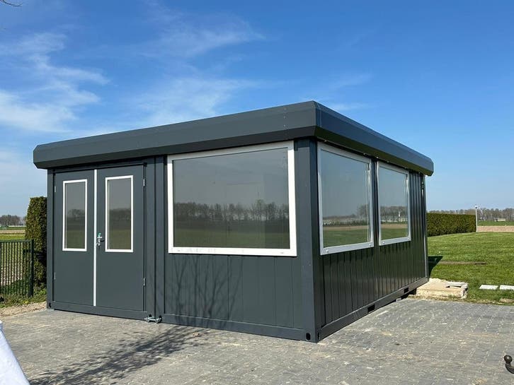 Geïsoleerde wooncontainer kopen? Vlot geleverd, Doe-het-zelf en Bouw, Bouwketen en Schaftketen, Nieuw