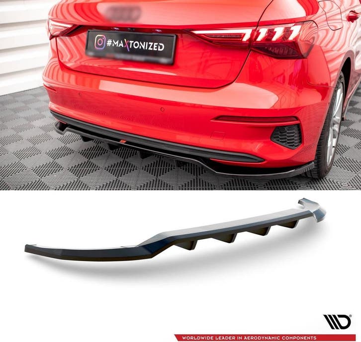 Central Rear Splitter voor Audi A3 8Y Sportback, Autos : Divers, Tuning & Styling, Enlèvement ou Envoi