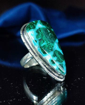 Prix sans réserve — Magnifique bague en malachite de, Verzamelen
