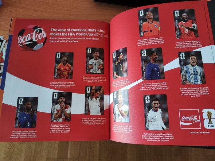 2026 Panini World Cup Stickers COCA COLA complete set, Collections, Autocollants