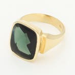 Ring - 14 karaat Geel goud - Spinel, Handtassen en Accessoires, Ringen, Nieuw