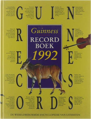 GUINNESS RECORDBOEK 1992      WERELDBEROEMDE, Verzenden, MCFARLAN
