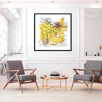 Dam Domido - A dream day - 80 x 80 cm - White background