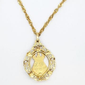 Ensemble de bijoux 2 pièces - 18 carats Or jaune - 51,5 cm.