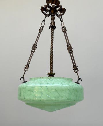 Plafonnier - Verre, Bronze