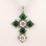 Argent - Collier avec pendentif - fait à la main