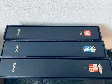 Monde - 3x albums Davo LX, Polen Leeg, Andorre et Groenland, Gestempeld