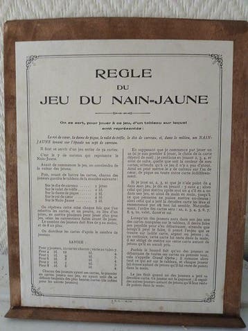 Bordspel - Jeu du Nain-Jaune - Hout