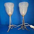 Noverdy France (attributed) - Lampe de table - fer forgé, Antiek en Kunst