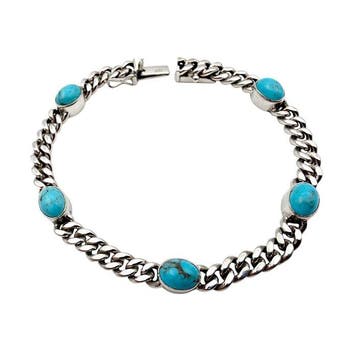 Sans prix de réserve - Bracelet Argent - turquoise