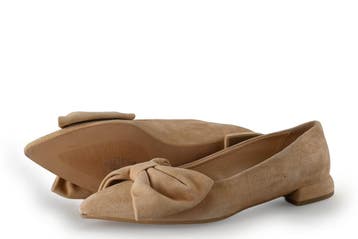 Manfield Ballerinas in maat 38 Beige, Kleding | Dames, Verzenden, Beige, Ballerina's, Manfield