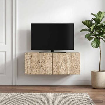vidaXL Wandmontage TV-kast 98 x 41 x 30 cm Sonoma Eiken, Verzenden