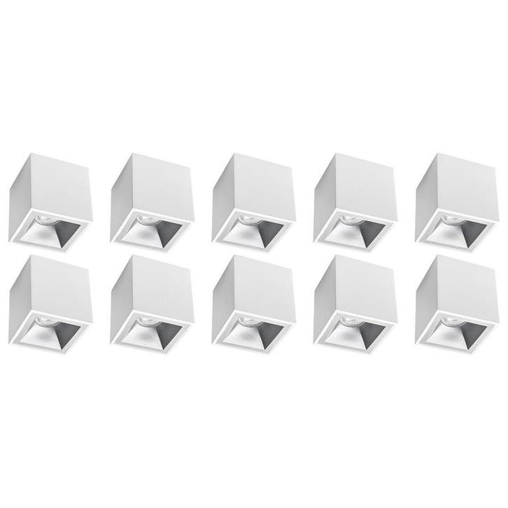 Opbouwspot 10 Pack - Pragmi Cliron Pro - GU10 Fitting - LED, Maison & Meubles, Lampes | Autre, Envoi