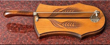 Keukenmes - Hout, Metaal - Frankrijk - Vintage houten kaas