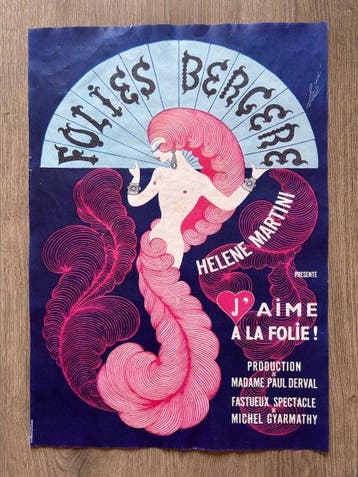 Erté (Romain de Tirtoff) - Folies Bergère - Jaren 1970
