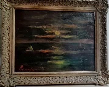 Constant Permeke (1886-1952) - Avondstemming op zee, Antiek en Kunst