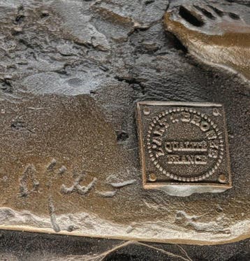 Sculptuuur voor buiten, Kickbox Bronzeskulptur boxer