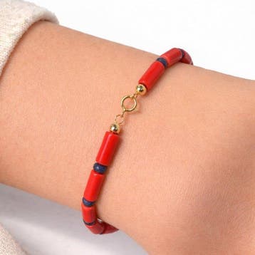 Koraal - 18 karaat - Geel goud - Armband, Nieuw