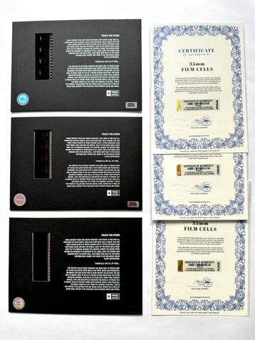 Jurassic Park – Rare Trilogy Set of 3 Mounted 35mm Film
