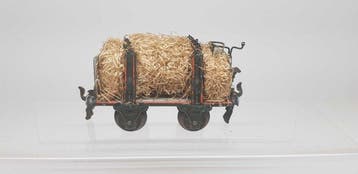 Märklin - Zeer oude Märklin 1833, Rungenwagen, beladen met