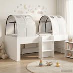 vidaXL Bed met Tunnel 4 pcs Wit Bewerkt hout, Verzenden, Nieuw
