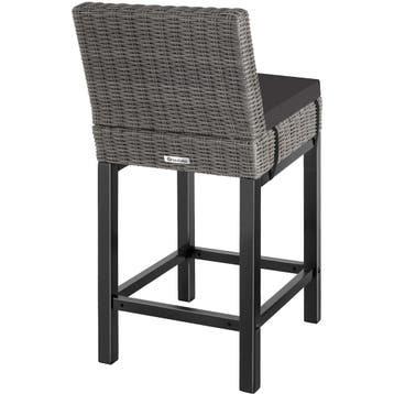 Wicker barkruk Latina - grijs, Tuin en Terras, Verzenden, Nieuw