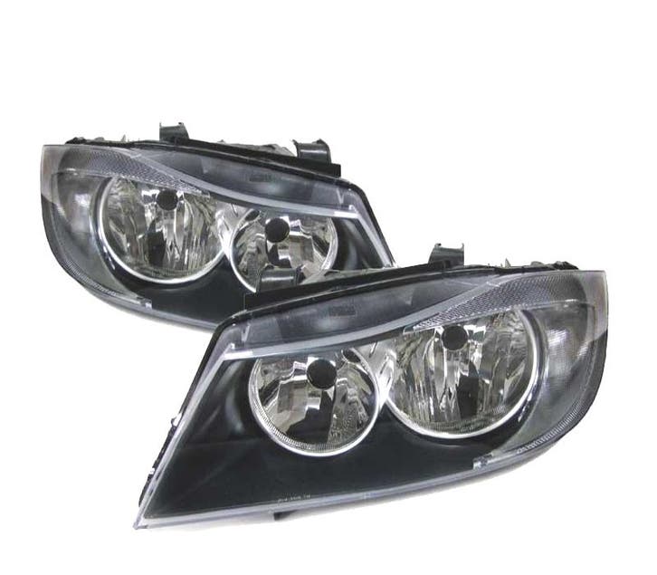 PHARES BMW SÉRIE 3 E90 91 05-08 FOND NOIR, Autos : Pièces & Accessoires, Éclairage, Envoi