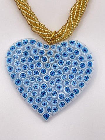 verre de Murano - Collier avec pendentif - Verre de Murano, Antiquités & Art