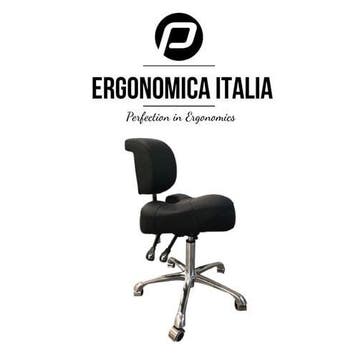 Tabouret Ergonomica Italia Zwart - Ergonomische Zadelkruk..., Verzenden, Nieuw, Overige typen