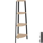 tectake Hoekkast Newbridge 34x34x125cm - Industrieel licht h, Verzenden, Nieuw