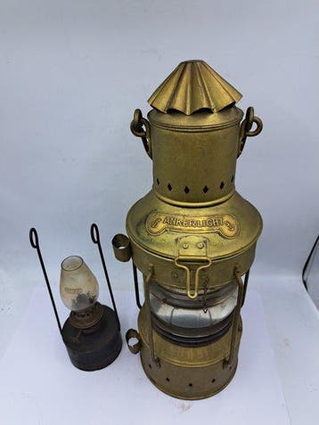 Masthead lamp - Koper, Messing, Glas