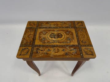 Bijzettafel - Eik - Muziek bijzettafeltje