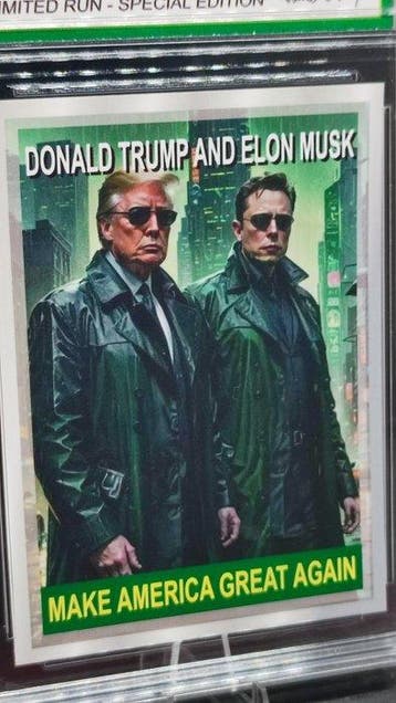 Donald Trump and Elon Musk - 1 Card, Nieuw