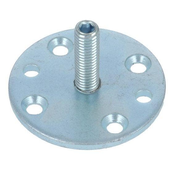 Intersteel Metalen onderplaat met vaste M8 pin, Bricolage & Construction, Quincaillerie & Fixations, Enlèvement ou Envoi