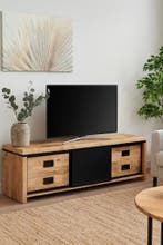 Novelle tv-dressoir, mangohout (nieuw, A-keuze)