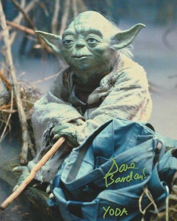 Star Wars - Signed by Dave Barclay (Yoda)