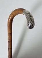 Art Nouveau Jugendstil Wandelstok - .835 zilver - Zilver,